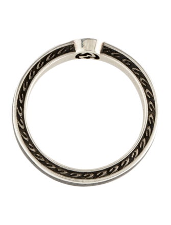 Gucci Enamel Interlocking G Thin Band