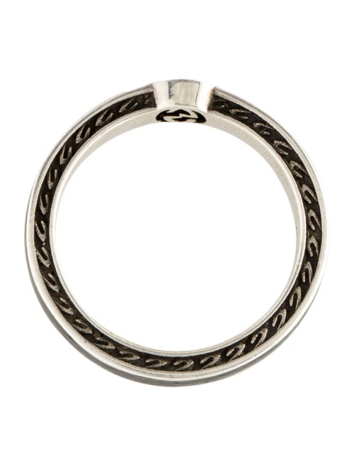 Gucci Enamel Interlocking G Thin Band