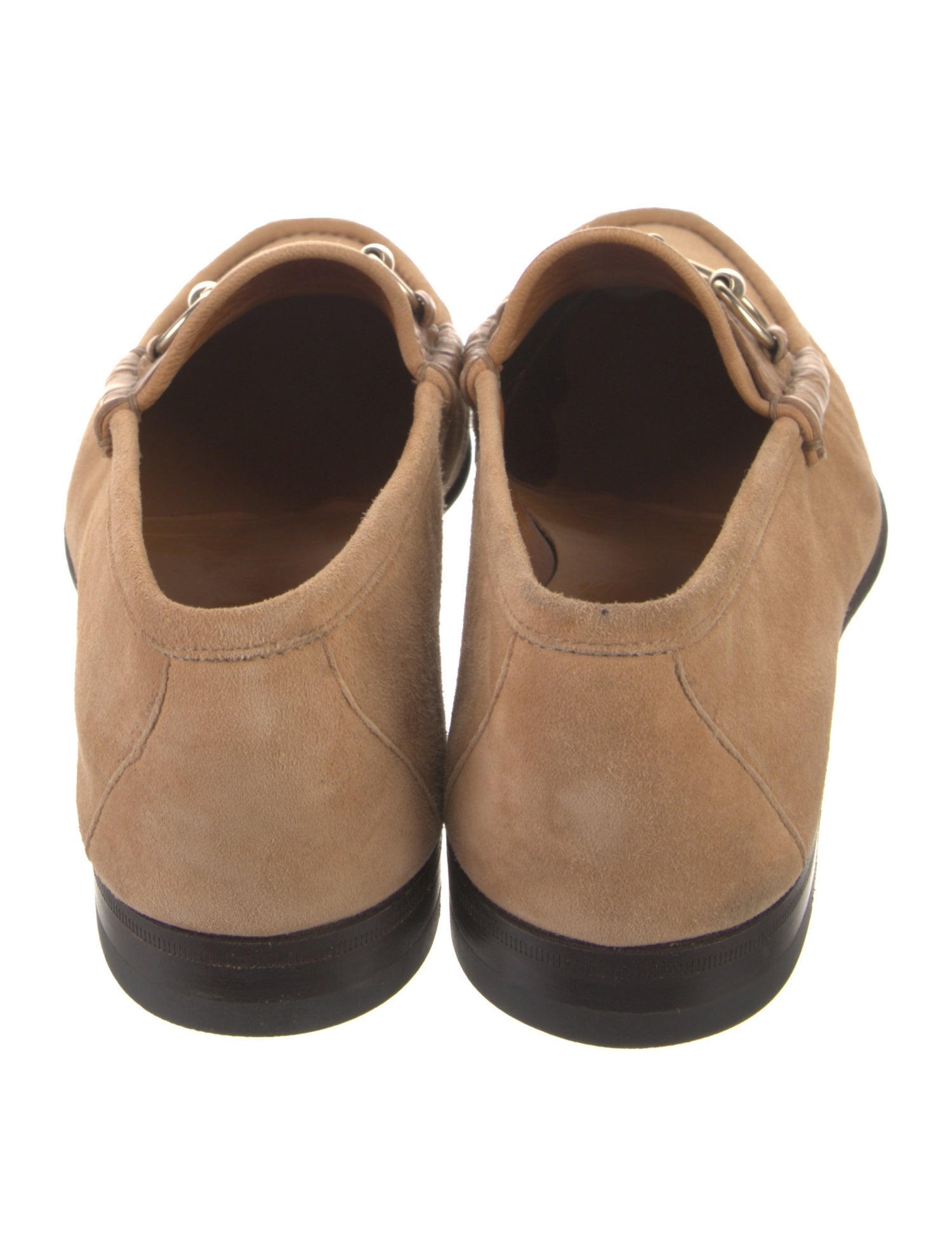 Gucci Horsebit Accent Suede Loafers