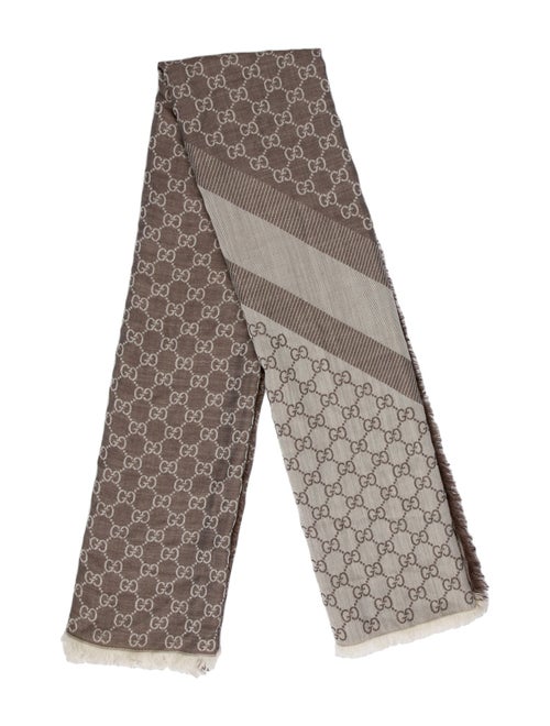 Gucci Silk GG Canvas Scarf