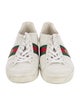 Gucci Web Accent Leather Sneakers