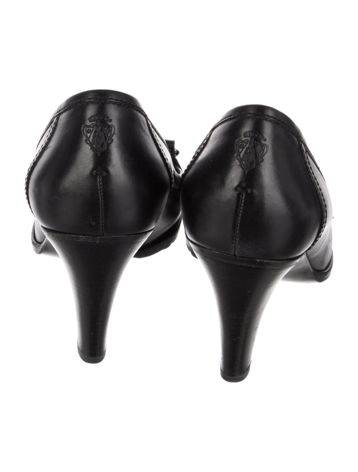 Gucci Horsebit Accent Leather Pumps