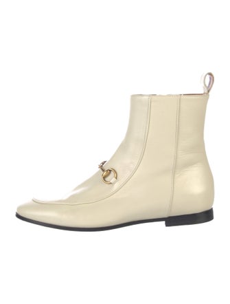 Gucci Horsebit Accent Leather Boots