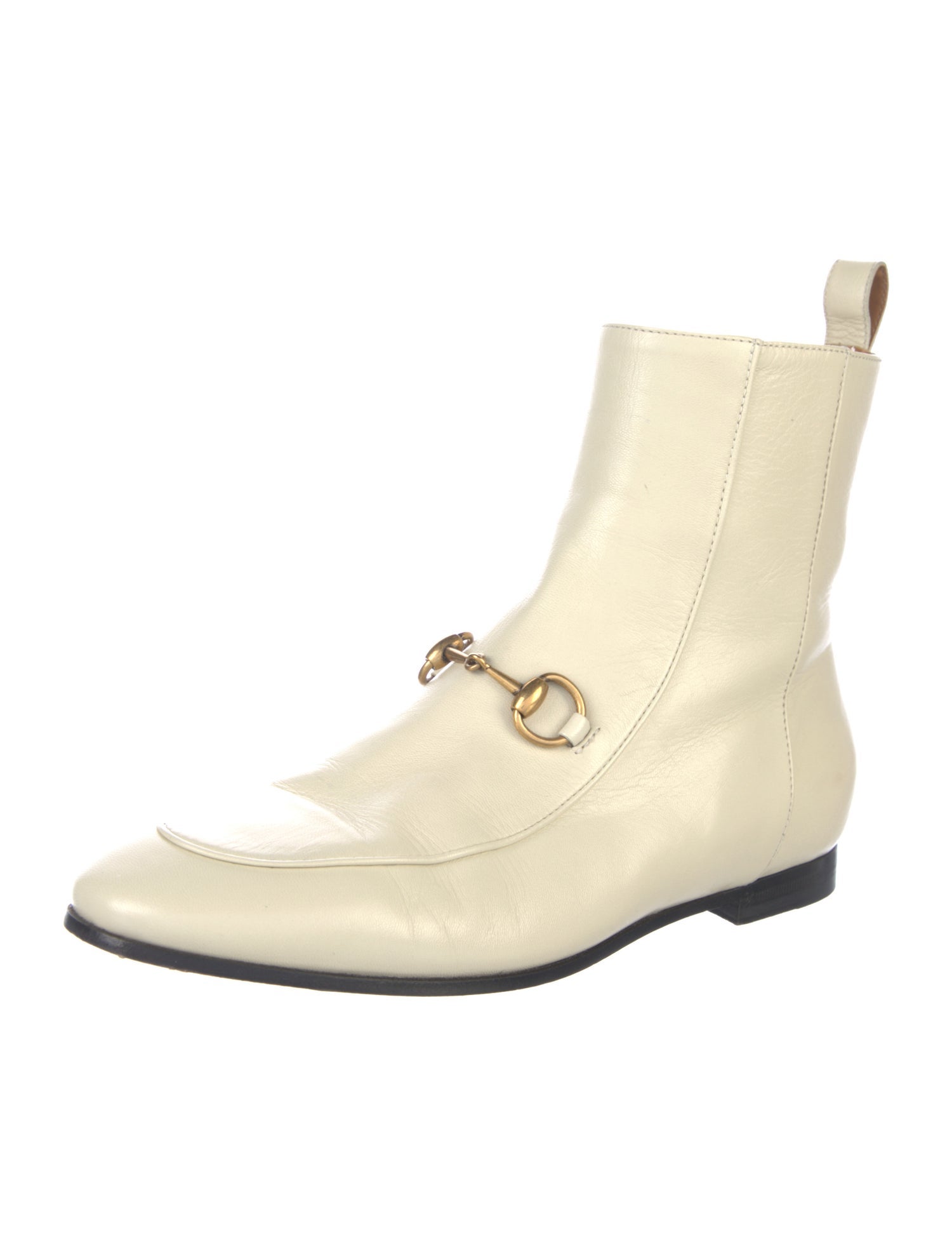 Gucci Horsebit Accent Leather Boots