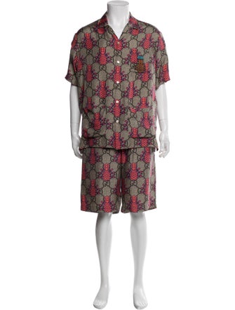 Gucci Silk Printed Pajama Set