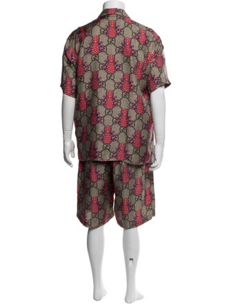 Gucci Silk Printed Pajama Set