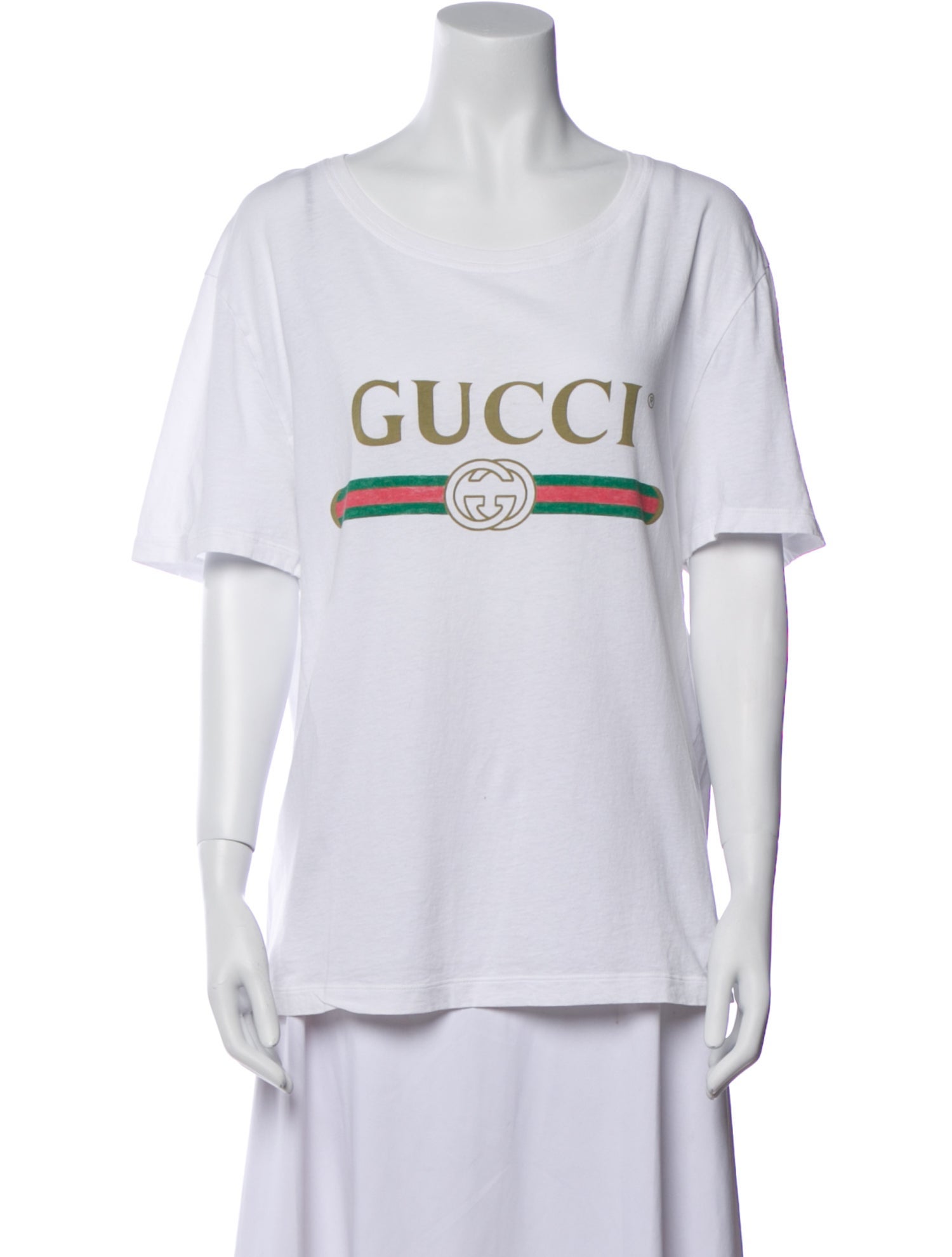 Gucci Graphic Print Scoop Neck T-Shirt