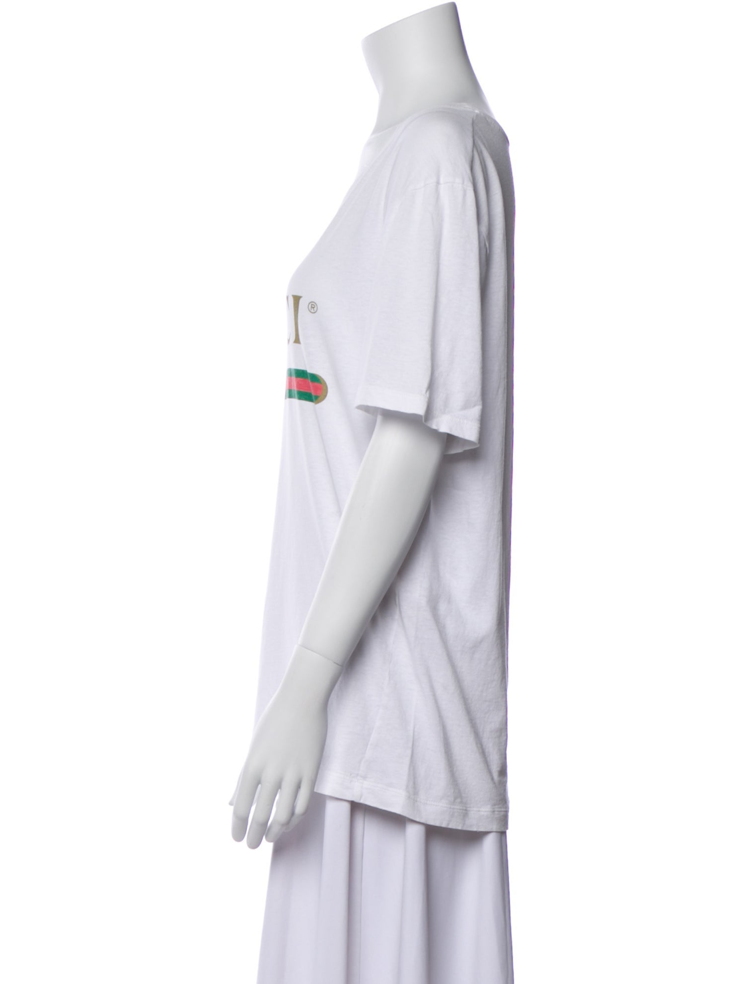 Gucci Graphic Print Scoop Neck T-Shirt