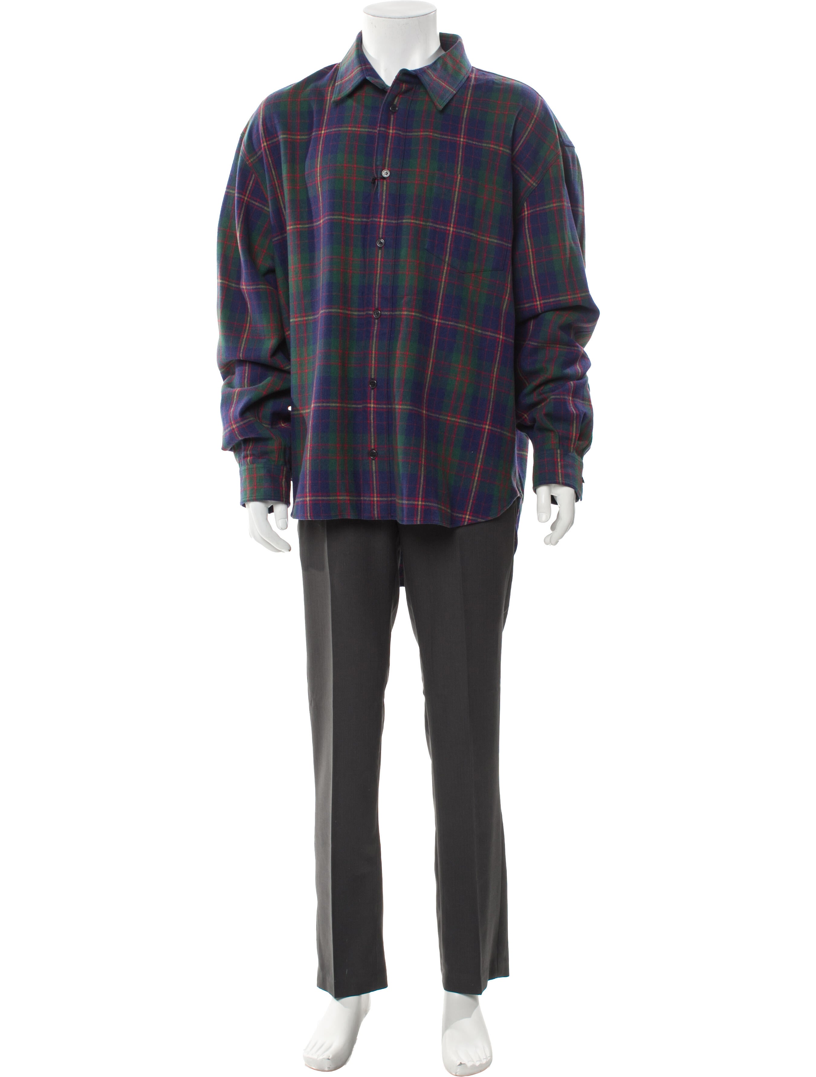 Gucci Sylvie Web Accent Wool Shirt w/ Tags