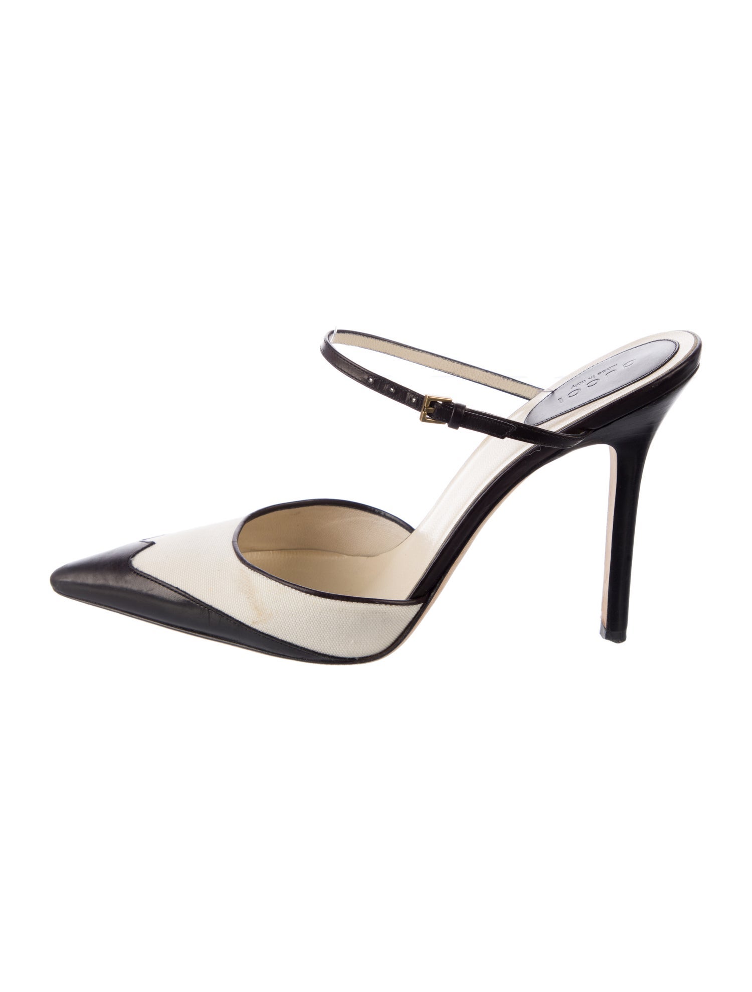 Gucci Leather Printed Mules