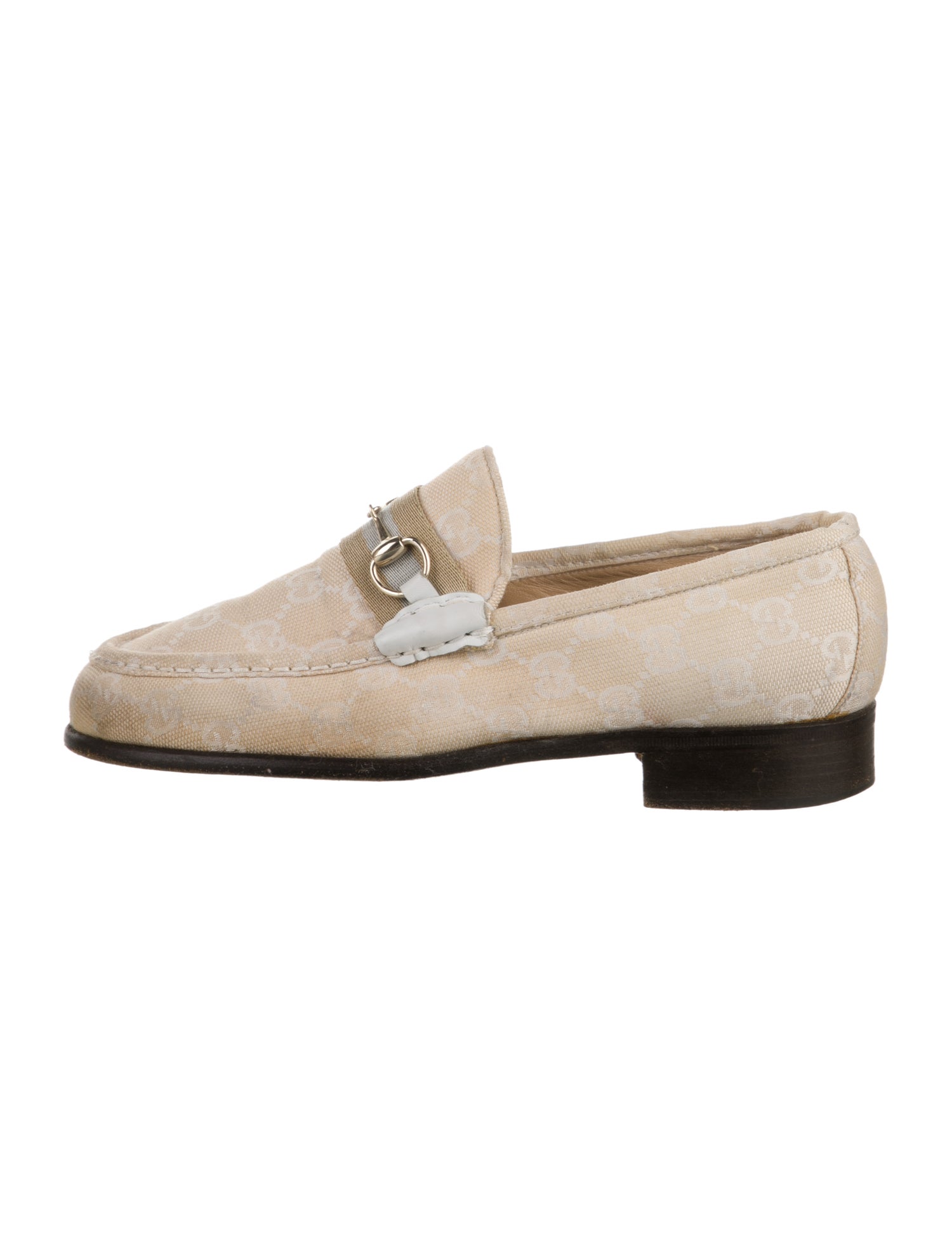 Gucci Vintage GG Canvas Loafers