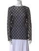 Gucci Printed Bateau Neckline Blouse