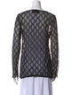 Gucci Printed Bateau Neckline Blouse