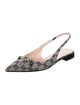Gucci GG Canvas Canvas Slingback Flats