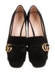 Gucci Double G Logo Suede Pumps