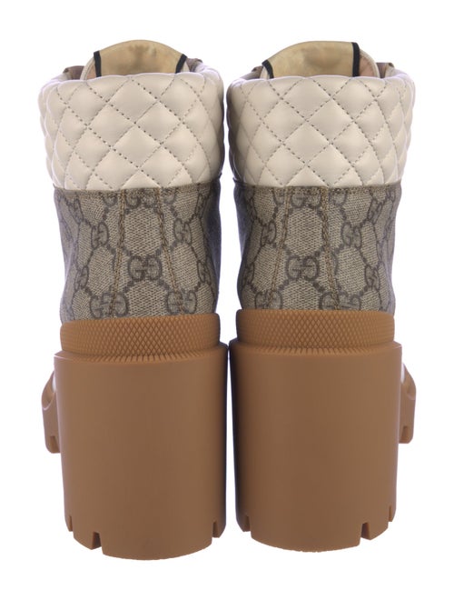 Gucci GG Supreme Combat Boots