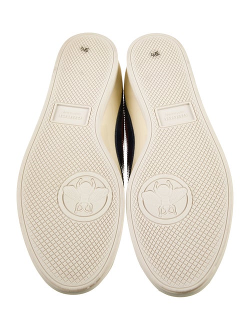 Gucci Sylvie Web Accent Patent Leather Sneakers