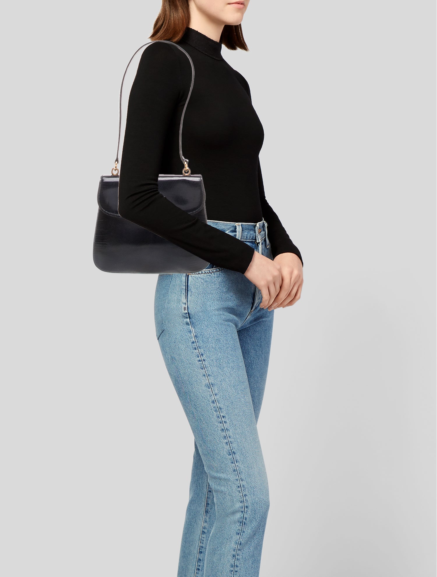 Gucci Leather Shoulder Bag Vintage