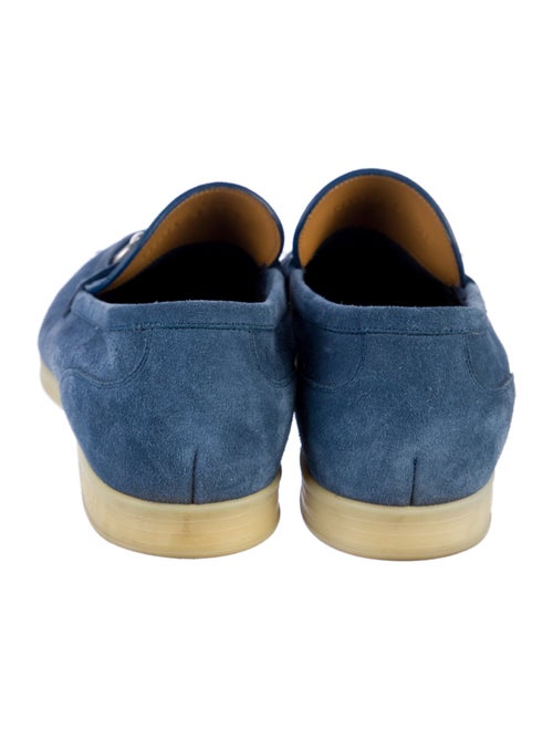 Gucci Horsebit Accent Suede Loafers