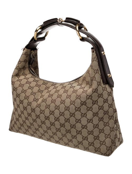 Gucci GG Canvas Horsebit Chain