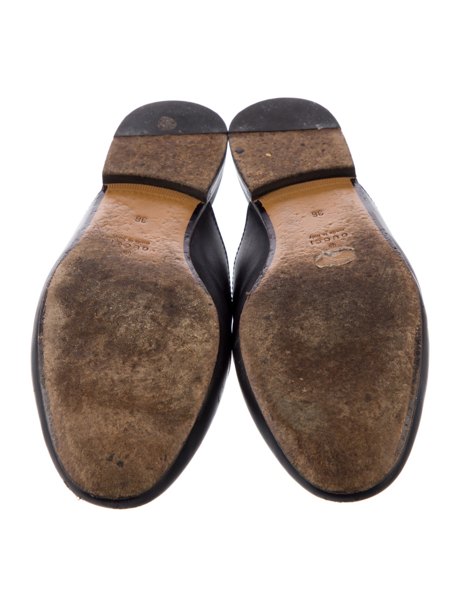 Gucci Horsebit Accent Leather Mules