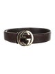 Gucci Interlocking G Logo Leather Belt