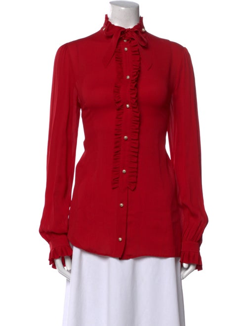 Gucci 2018 Silk Button-Up Top