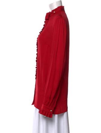 Gucci 2018 Silk Button-Up Top