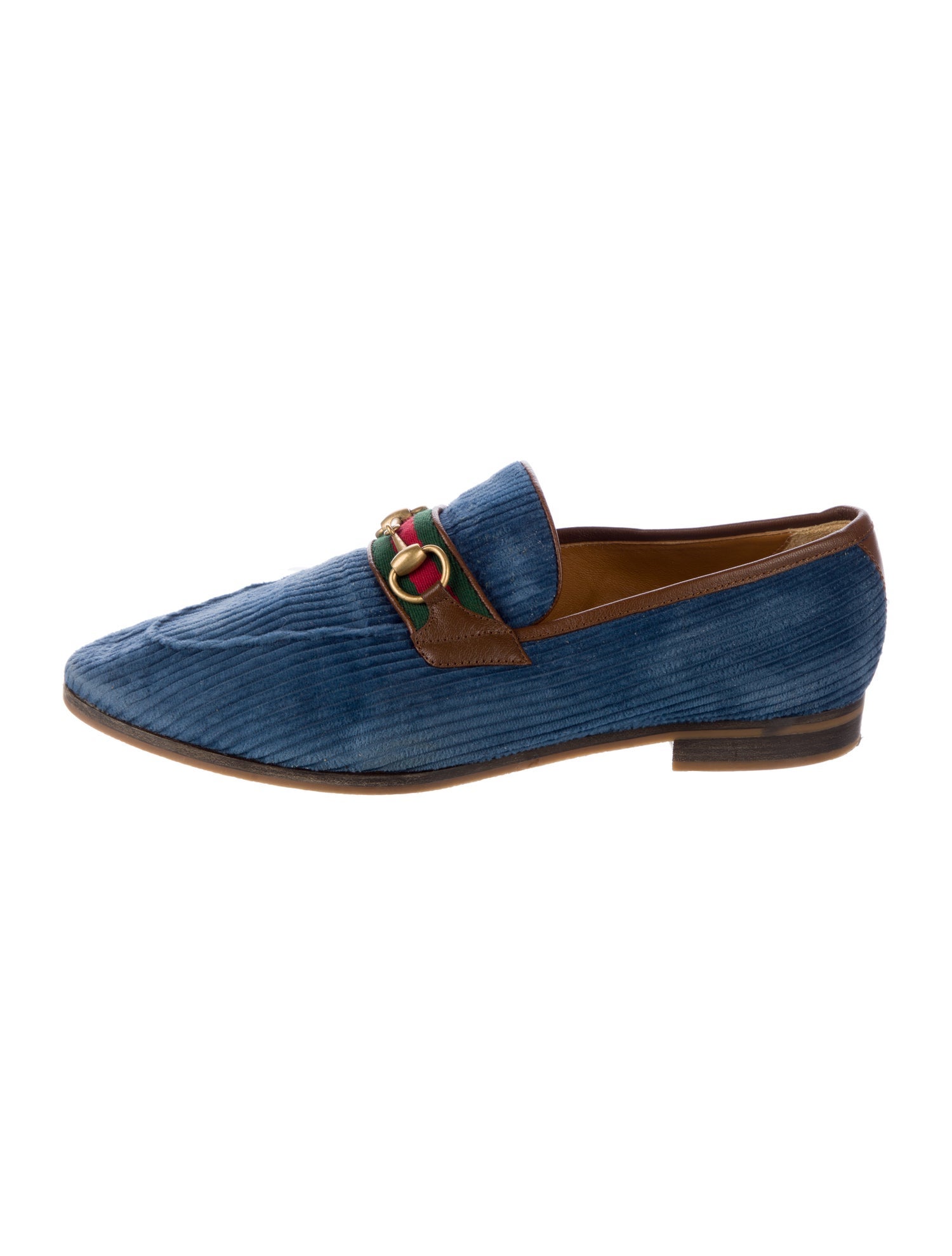 Gucci 2022 Web Accent Loafers