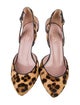 Gucci Ponyhair Animal Print Slingback Pumps