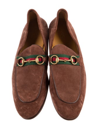 Gucci Brixton Web Accent Dress Loafers