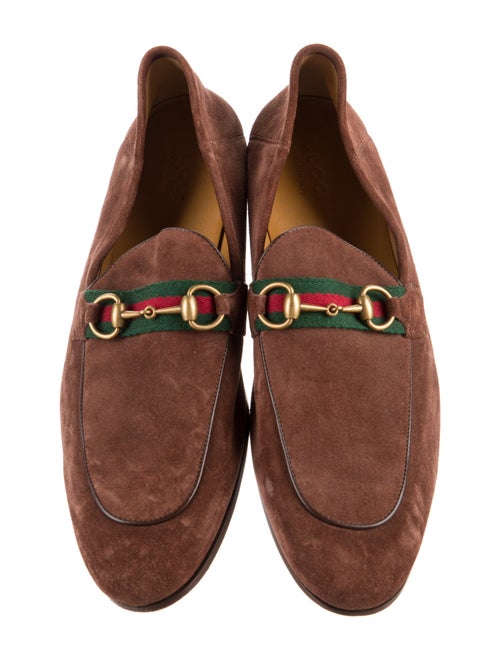 Gucci Brixton Web Accent Dress Loafers