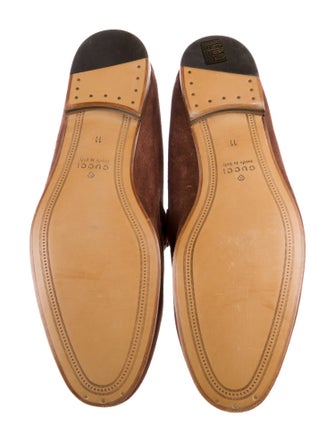 Gucci Brixton Web Accent Dress Loafers