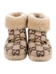 Gucci GG Supreme Wool Lace-Up Boots