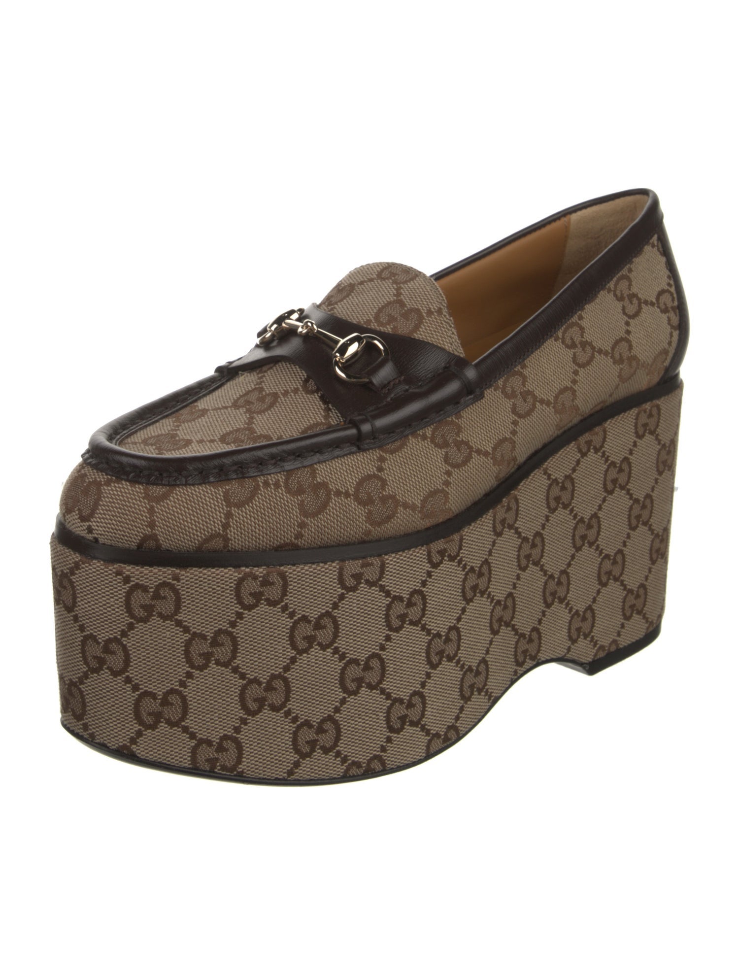 Gucci GG Canvas Canvas Oxfords