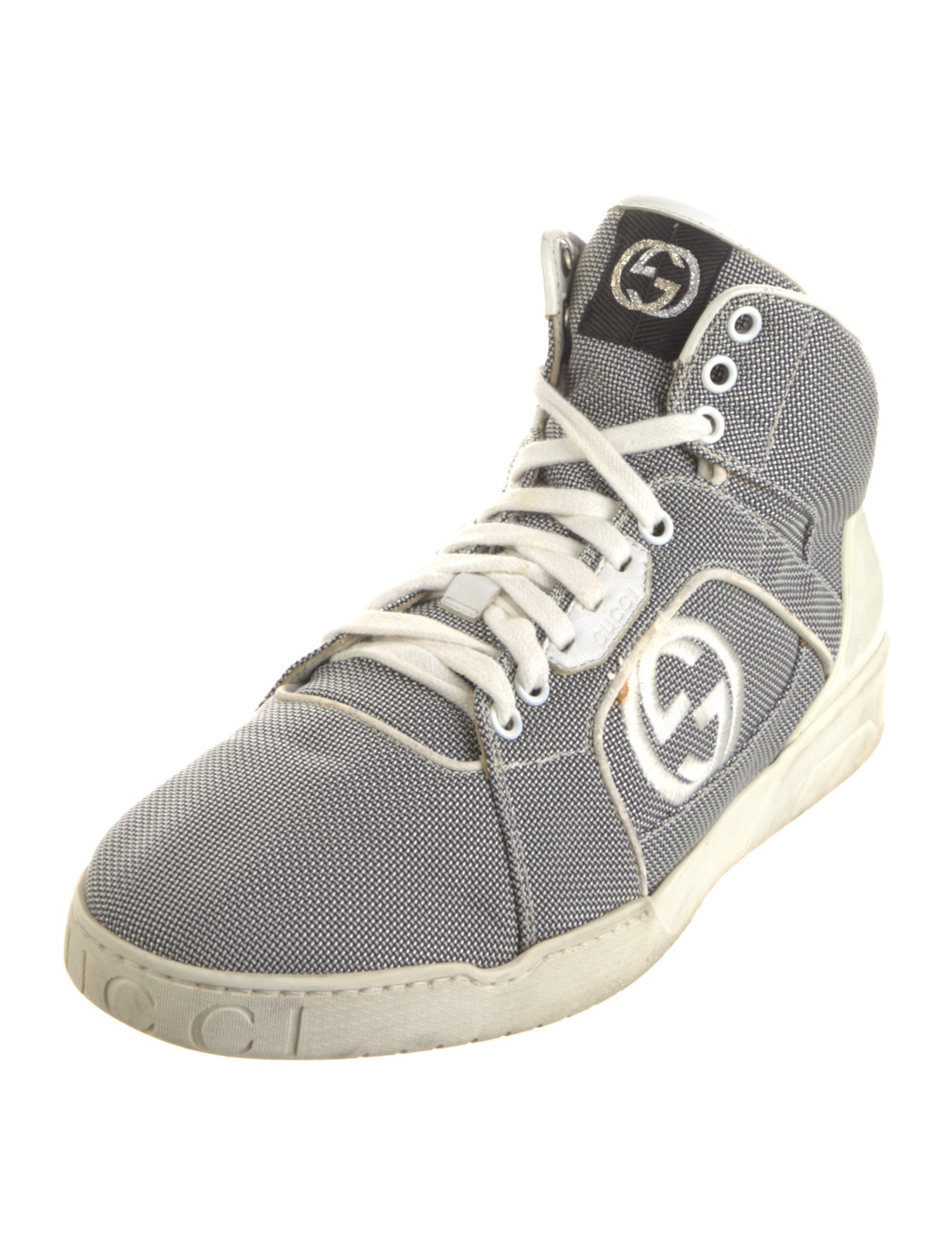 Gucci Interlocking G Logo Canvas Sneakers