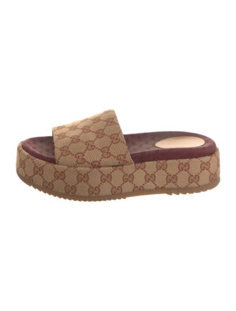 Gucci GG Canvas Canvas Slides
