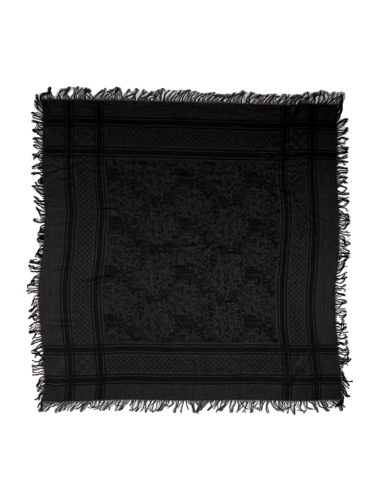 Gucci Wool Diamante Print Shawl
