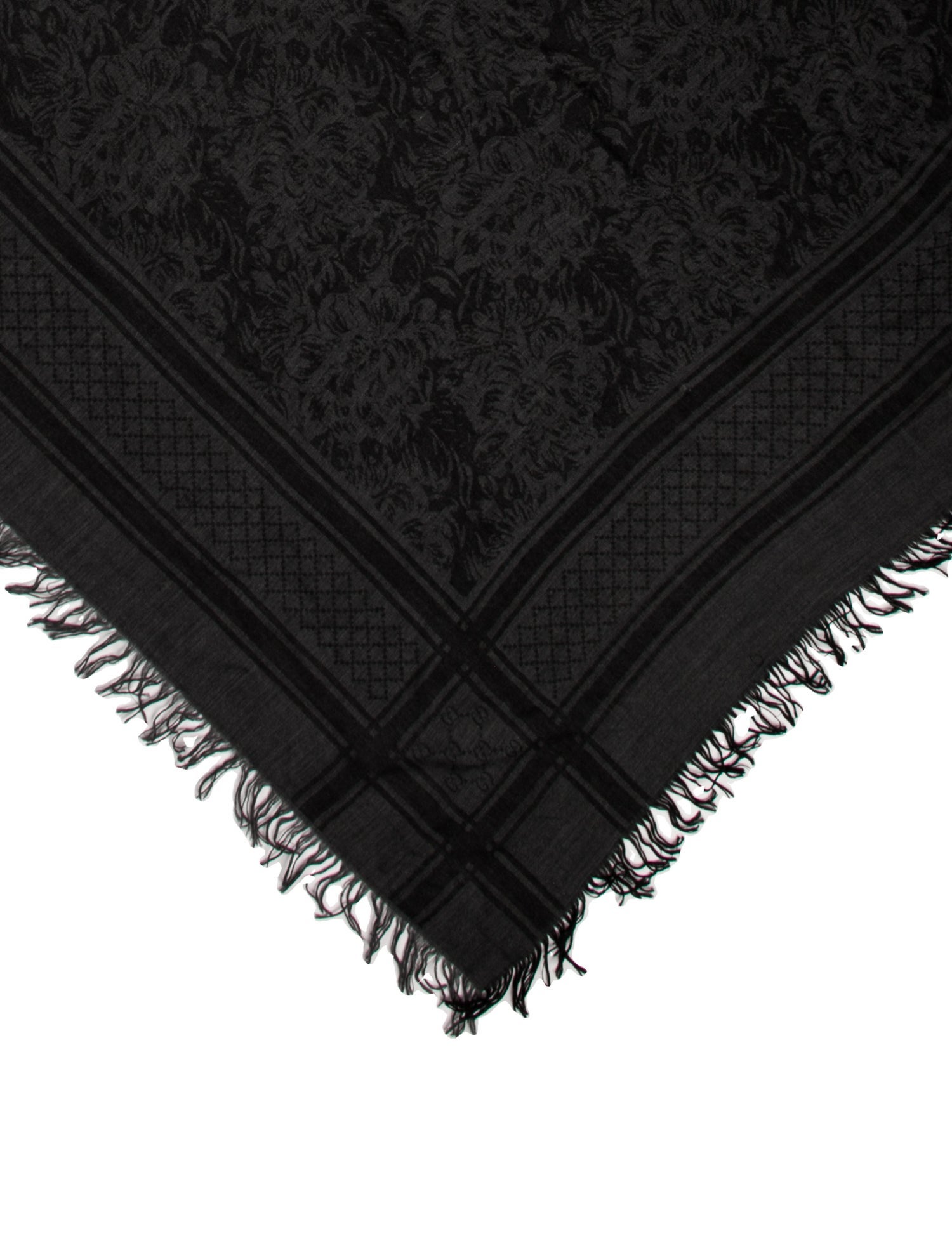 Gucci Wool Diamante Print Shawl