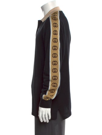 Gucci Interlocking G Logo Collar Polo Shirt