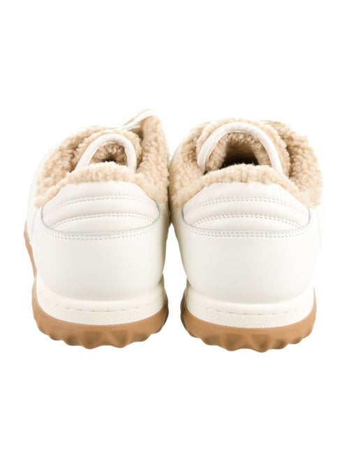 Gucci Leather Colorblock Pattern Sneakers