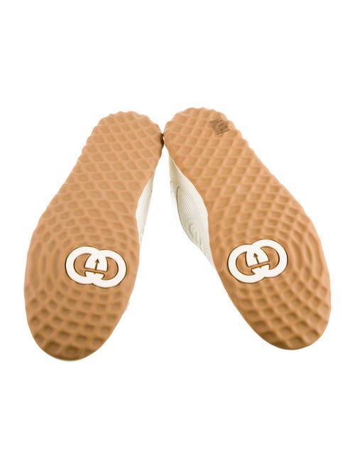 Gucci Leather Colorblock Pattern Sneakers