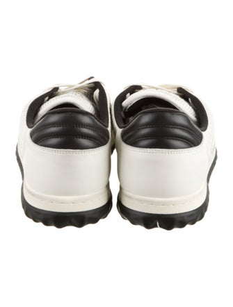 Gucci Leather Colorblock Pattern Sneakers
