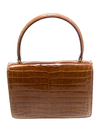 Gucci Crocodile Top Handle Bag
