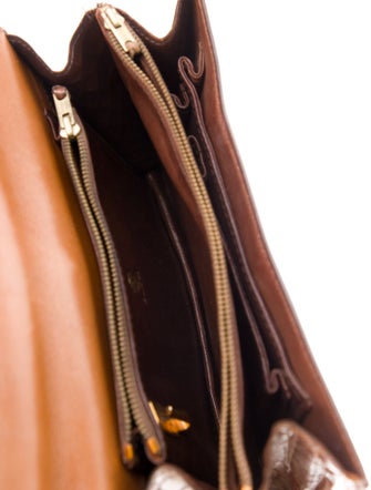 Gucci Crocodile Top Handle Bag