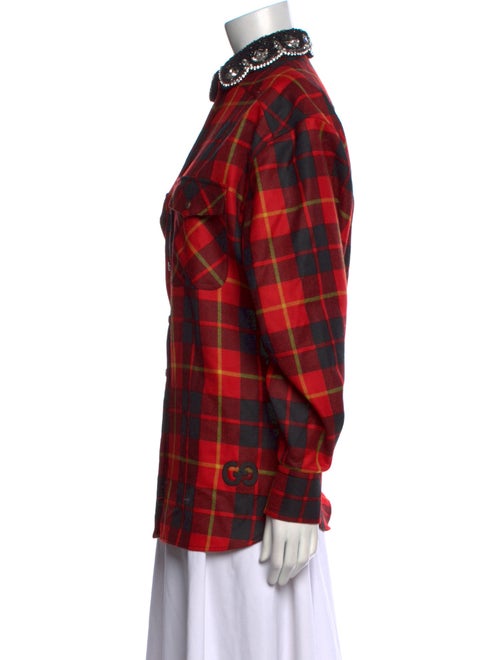 Gucci 2023 Wool Button-Up Top