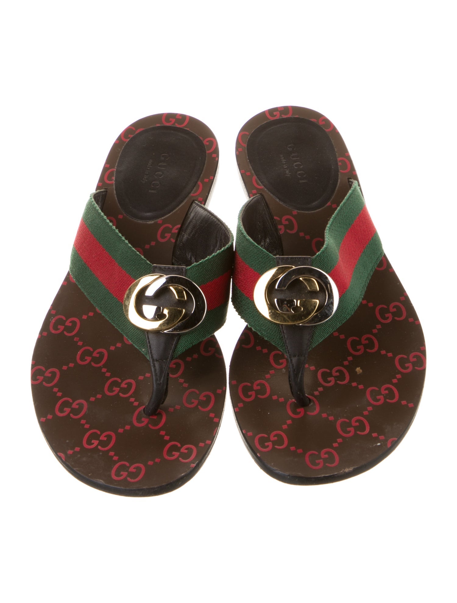 Gucci Interlocking G Logo Slides