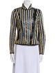 Gucci Leather Striped Blazer