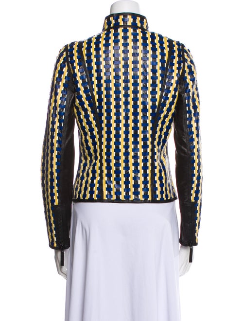 Gucci Leather Striped Blazer