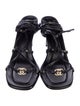 Gucci Interlocking G Logo Leather Sandals